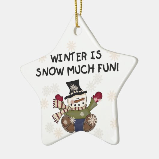 Sneeuw Veel Leuk Keepsake Ornament (Links)