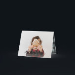 Sneeuw veel leuke foto script tekst en tartan fami notitiekaartje<br><div class="desc">Sneeuw veel leuke foto script tekst en tartan familie vakantie kaart. Binnen tartan kleur kan worden gewijzigd om uw stijl aan te passen. Onderdeel van een collectie.</div>