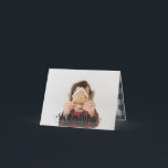 Sneeuw veel leuke foto script tekst en tartan fami notitiekaartje<br><div class="desc">Sneeuw veel leuke foto script tekst en tartan familie vakantie kaart. Binnen tartan kleur kan worden gewijzigd om uw stijl aan te passen. Onderdeel van een collectie.</div>