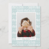 Sneeuw veel leuke fotoscript tekst modern (Voorkant)