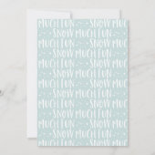 Sneeuw veel leuke fotoscript tekst modern (Achterkant)