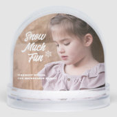 Sneeuw Veel Leuke Kinder Foto Kerst Sneeuwbol (Voorkant)