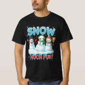 Sneeuw veel plezier | door Asarteon T-shirt (Voorkant)