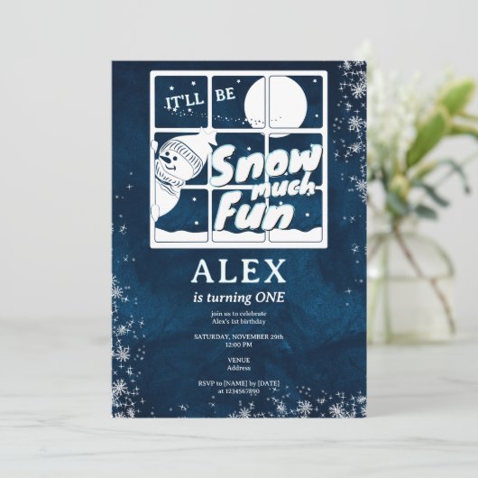 Sneeuw Veel plezier Elke leeftijd Sneeuwman Winter Kaart (Staand voorkant)