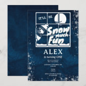 Sneeuw Veel plezier Elke leeftijd Sneeuwman Winter Kaart (Voorkant / Achterkant)