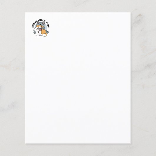 Sneeuw veel plezier kat winter vakantie ontwerp (Voorkant)