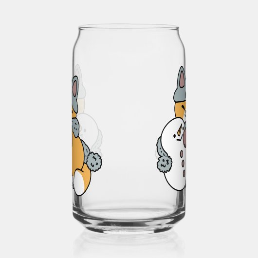 Sneeuw veel plezier kat winter vakantie ontwerp blikvorm glas (Rechts)