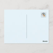 Sneeuw veel plezier kat winter vakantie ontwerp briefkaart (Achterkant)