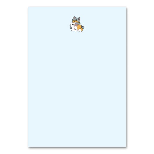 Sneeuw veel plezier kat winter vakantie ontwerp kaart (Achterkant)