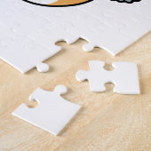 Sneeuw veel plezier kat winter vakantie ontwerp legpuzzel (Zijkant)