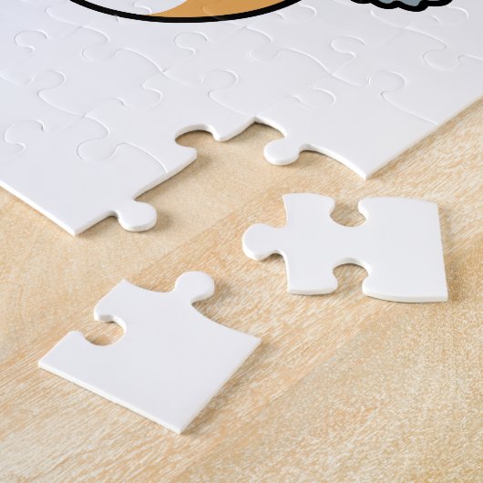 Sneeuw veel plezier kat winter vakantie ontwerp legpuzzel (Zijkant)