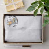 Sneeuw veel plezier kat winter vakantie ontwerp tissuepapier (Geschenk)