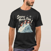 Sneeuw veel plezier kerst t-shirt (Voorkant)