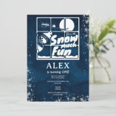 Sneeuw veel plezier Santa Sleigh elke leeftijd ver Kaart (Staand voorkant)