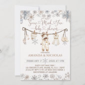 Sneeuw veel plezier Winter Baby shower Kaart (Voorkant)