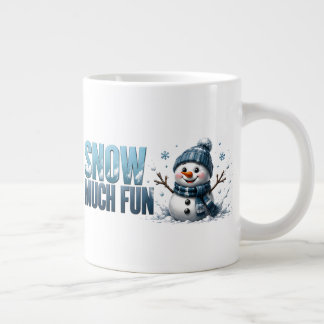 ☃️ Sneeuw Veel Plezierige Winter Kerstmis Citaat ❄ Grote Koffiekop