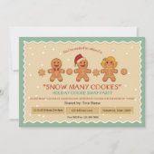 Sneeuw Vele Koekjes de partijuitnodiging van de "K Kaart (Voorkant)