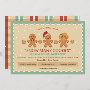 Sneeuw Vele Koekjes de partijuitnodiging van de "K Kaart