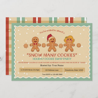 Sneeuw Vele Koekjes de partijuitnodiging van de "K Kaart