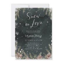 Sneeuw Verliefd Bruidsfeestje