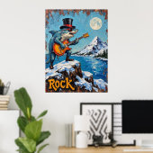 Sneeuw versnipperen, oceaangroeven poster (Thuiskantoor)