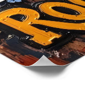 Sneeuw versnipperen, oceaangroeven poster (Hoek)