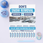 Sneeuw verwijderen met Tear Off Strips Flyer (Enkel)
