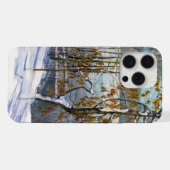 Sneeuw viel Waterverf iPhone Hoesje (Achterkant horizontaal)
