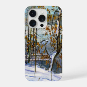 Sneeuw viel Waterverf iPhone 15 Pro Case
