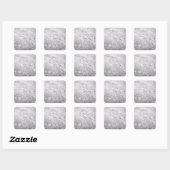 Sneeuw Vierkante Sticker (Vel)