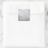 Sneeuw Vierkante Sticker (Tas)