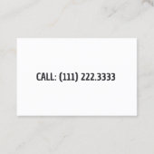 Sneeuw Visitekaartje (Achterkant)