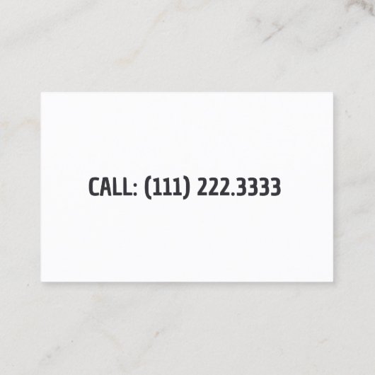 Sneeuw Visitekaartje (Achterkant)