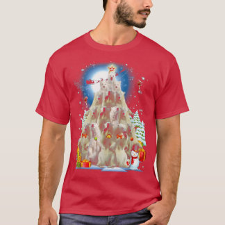 Sneeuw voor de Beer van polaire kerstboom T-shirt
