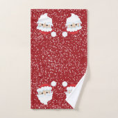 Sneeuw voor de kerstman met kerstmis bad handdoek (Handdoek)