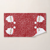 Sneeuw voor de kerstman met kerstmis bad handdoek (Handdoek)