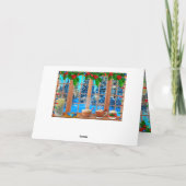 Sneeuw voor kerstkaart feestdagen kaart (Achterkant)