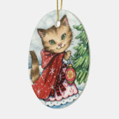 Sneeuw voor mousserend gebruik - kerst met koffie keramisch ornament (Links)