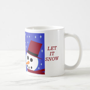 SNEEUW VROUW SNEEUW MAN SNEEUW MENSEN "LAAT HET SN KOFFIEMOK