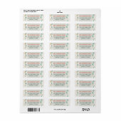 Sneeuw Wat Leuk Adreslabels Etiket (Full Sheet)