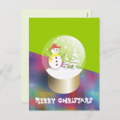 Sneeuw Wereldbol Briefkaarten (Voorkant / Achterkant)