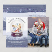 Sneeuw Wereldbol Cute Mice Foto van Merry (Voorkant / Achterkant)