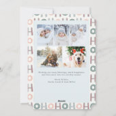 Sneeuw Wereldbol Foto Kerst Kaart (Achterkant)