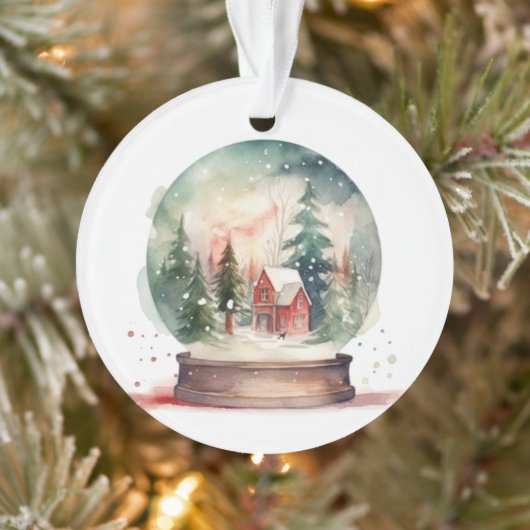 Sneeuw Wereldbol Glass Winter Wonderland Kerstmis Ornament (Boom)