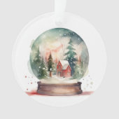 Sneeuw Wereldbol Glass Winter Wonderland Kerstmis Ornament (voorkant)