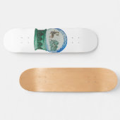Sneeuw Wereldbol Glass Winter Wonderland Kerstmis Skateboard (Horizontaal)