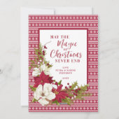 Sneeuw Wereldbol Kerstfoto Feestdagenkaart (Achterkant)