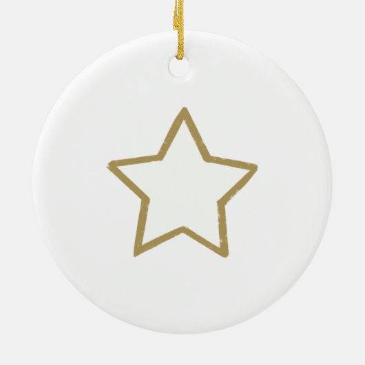 Sneeuw Wereldbol kerstkousen Keramisch Ornament (Achterkant)