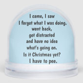 Sneeuw Wereldbol krijgt oude Humor Sneeuwbol (Voorkant)