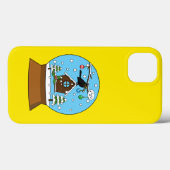 Sneeuw Wereldbol met Blackbird Zingen Case-Mate iPhone Case (Achterkant (horizontaal))